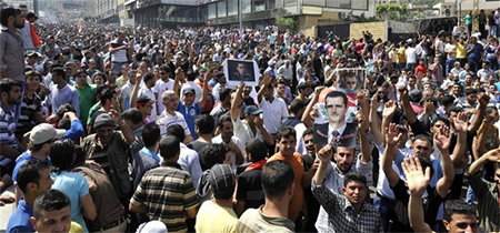 Los sirios renuevan lealtad a su Presidente